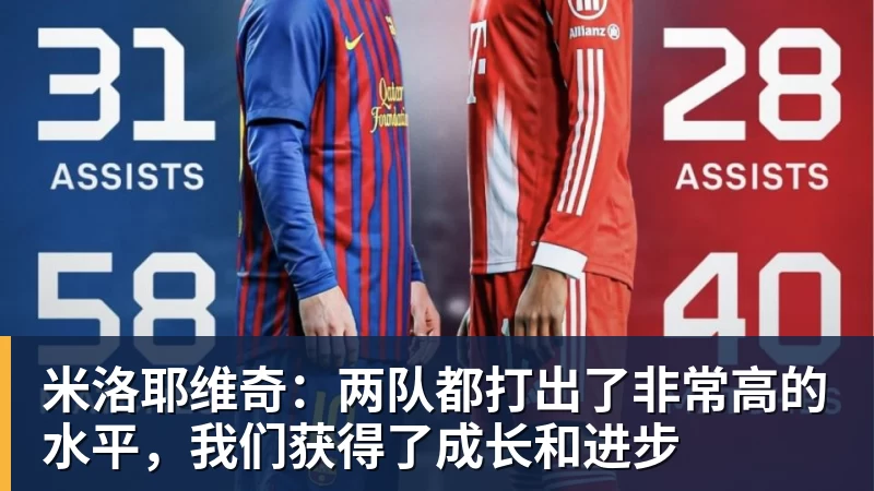 米洛耶维奇：两队都打出了非常高的水平，我们获得了成长和进步